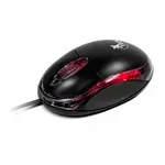 XTECH MOUSE OPTICO 3 BOTONES USB NEGRO-ROJO